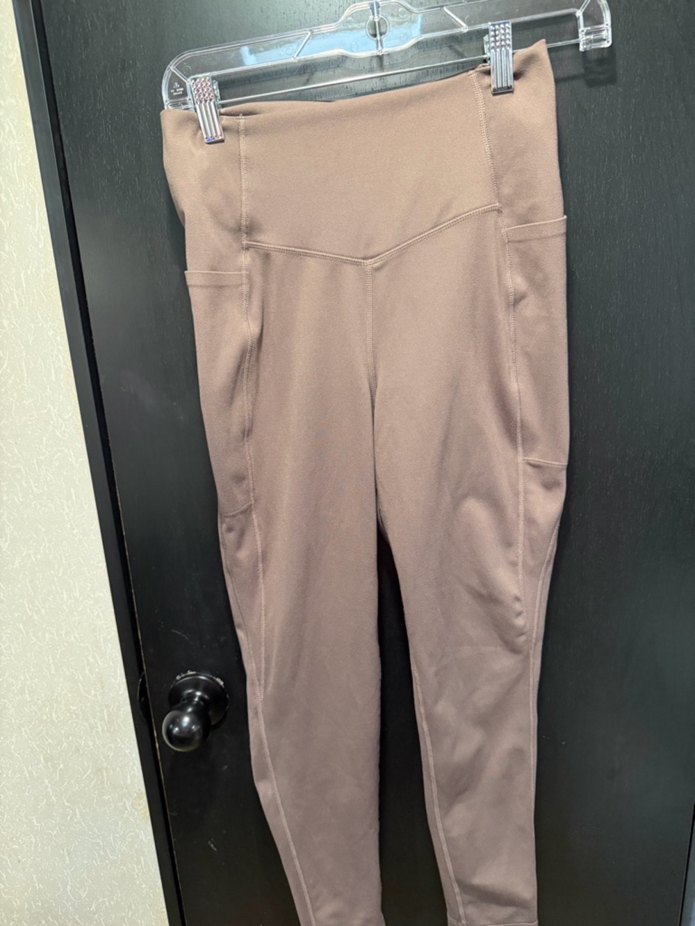 Jockey Brown High-Rise Seam Detail Leggings